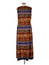 Assorted Brands 100% Polyester Print Brown Casual Dress Size M - photo 2