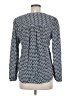Tommy Hilfiger Chevron-herringbone Blue Long Sleeve Blouse Size M - photo 2