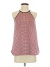 Ann Taylor 100% Polyester Red Sleeveless Top Size S - photo 1