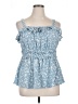 Torrid Blue Sleeveless Blouse Size 1X Plus (1) - photo 1