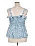 Torrid Blue Sleeveless Blouse Size 1X Plus (1) - photo 2