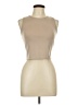Discreet Tan Sleeveless T-Shirt Size L - photo 1
