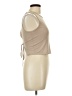 Discreet Tan Sleeveless T-Shirt Size L - photo 4