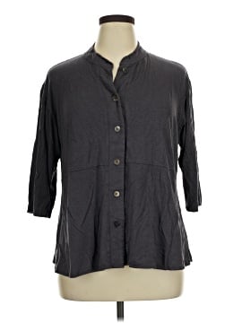 Flutter & Squeak 3/4 Sleeve Button Down Shirt