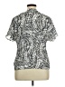 Luxology Paisley Silver Short Sleeve Blouse Size XL - photo 2