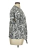 Luxology Paisley Silver Short Sleeve Blouse Size XL - photo 4