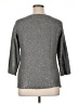 Anne Klein Metallic Silver Pullover Sweater Size XL - photo 2