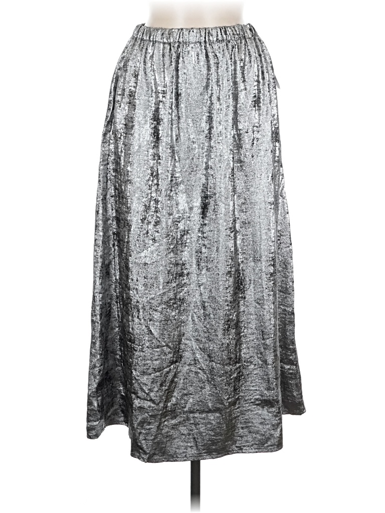 Pre-owned Old Navy Formal Skirt In Silver
