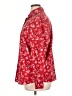 Basic Editions Floral Red Long Sleeve Blouse Size XL - photo 5