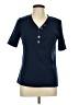 Merokeety Blue Short Sleeve Henley Size L - photo 1