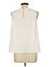 metaphor 100% Polyester Ivory Sleeveless Blouse Size L - photo 2