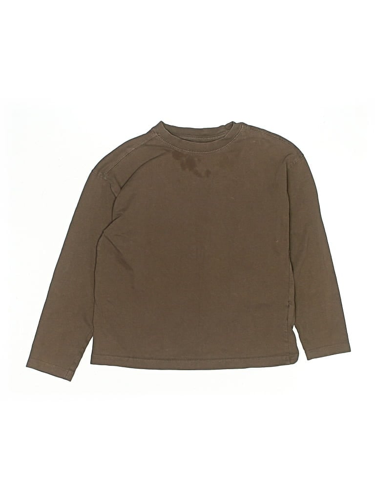 Pre-owned Zara Kids' Long Sleeve T-shirt In Brown