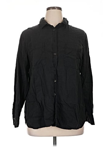 CALVIN KLEIN JEANS Long Sleeve Button-Down Shirt (view 1)