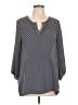 Pleione Blue 3/4 Sleeve Blouse Size L - photo 1