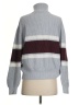 TNA Color Block Gray Pullover Sweater Size 1 - photo 2