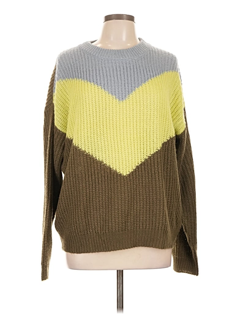 Pre-owned Hyfve Pullover Sweater In Green