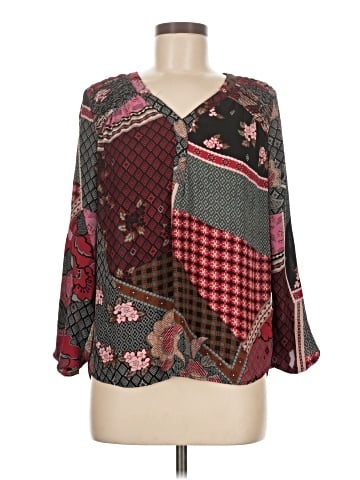 Black Rainn 3/4 Sleeve Blouse (view 1)