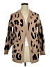 Zesica Animal Print Tan Cardigan Size XL - photo 1