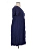 Forever 21 Plus Solid Blue Casual Dress Size 0X - photo 4