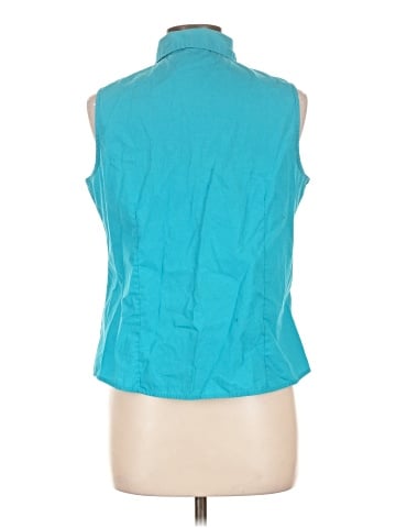Basic Editions Sleeveless Button-Down Shirt (view 2)