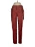 J.Crew Collection 100% Silk Print Red Silk Pants Size 00 - photo 1