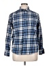 Eddie Bauer Plaid Blue Long Sleeve Button-Down Shirt Size XL - photo 1