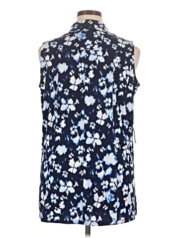 MICHAEL Michael Kors Sleeveless Button-Down Shirt (view 2)