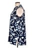 MICHAEL Michael Kors Blue Sleeveless Button-Down Shirt Size 1X - photo 5