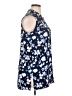 MICHAEL Michael Kors Blue Sleeveless Button-Down Shirt Size 1X - photo 4