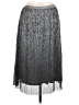 Potter's Pot 100% Polyester Metallic Silver Casual Skirt Size L - photo 1