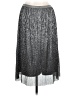 Potter's Pot 100% Polyester Metallic Silver Casual Skirt Size L - photo 2
