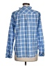 Talbots 100% Cotton Blue Long Sleeve Blouse Size M - photo 2