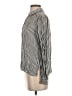 Max Studio 100% Rayon Stripes Gray Long Sleeve Blouse Size S - photo 5