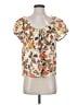 Maeve by Anthropologie Orange Short Sleeve Blouse Size S - photo 1