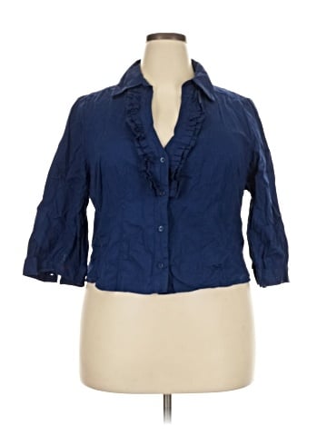 Antilia Femme 3/4 Sleeve Button-Down Shirt (view 1)