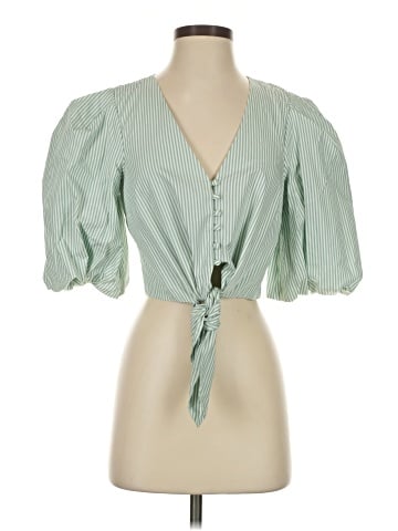 Jonathan Simkhai Short Sleeve Blouse (view 1)