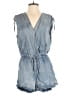 Mustard Seed 100% Lyocell Solid Blue Romper Size S - photo 1