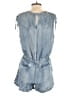 Mustard Seed 100% Lyocell Solid Blue Romper Size S - photo 2