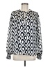 Tamara H. 100% Polyester Blue Long Sleeve Blouse Size M - photo 1