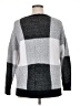 Elle Checkered-gingham Gray Pullover Sweater Size XL - photo 2