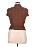 Almost Famous Brown Short Sleeve Top Size L - photo 2