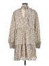 LoveRiche 100% Polyester Animal Print Tan Casual Dress Size M - photo 2