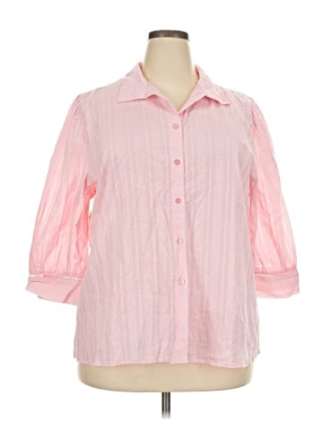 Collection 3/4 Sleeve Button-Down Shirt (view 1)