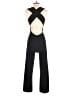 Soprano Solid Black Jumpsuit Size XXS (estimated) - photo 2