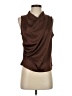 Shein Brown Sleeveless Blouse Size 4 - photo 1