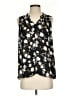 Simply Vera Vera Wang 100% Polyester Floral Black Sleeveless Blouse Size S - photo 1