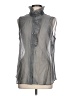 CAbi Gray Sleeveless Button-Down Shirt Size L - photo 1