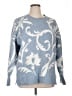Cynthia Rowley TJX Floral Blue Pullover Sweater Size 1X - photo 1