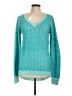 Poof Excellence 100% Acrylic Teal Pullover Sweater Size L - photo 1