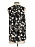 Simply Vera Vera Wang 100% Polyester Floral Black Sleeveless Blouse Size S - photo 2